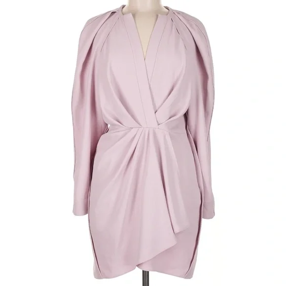 Stylish Draped Lilac mini dress by IRO Paris - Picture 5 of 9
